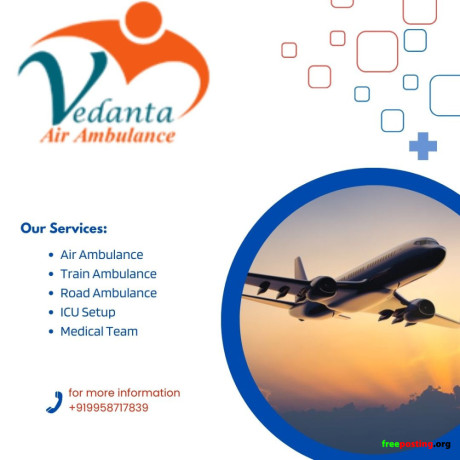 obtain-vedanta-air-ambulance-in-chennai-with-beneficial-medical-support-big-0