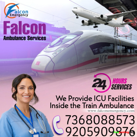 rescue-with-trusted-train-ambulance-service-in-ranchi-from-falcon-emergency-big-0