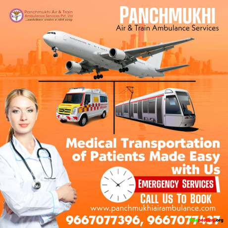 obtain-panchmukhi-air-ambulance-services-in-bagdogra-with-medical-specialists-big-0