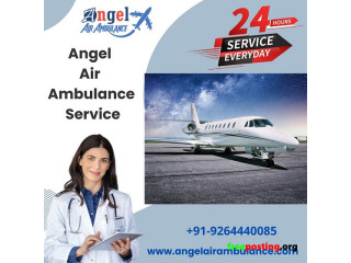Get Classy Angel Air Ambulance Service in Dibrugarh-Advanced ICU Setup
